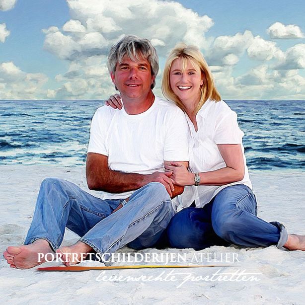 Partnerportret laten schilderen Portretschilderijenatelier