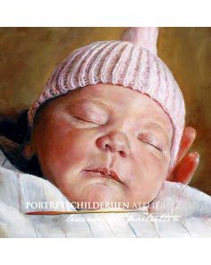 Babyportret laten schilderen door Portretschilderijenatelier